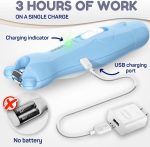 Rechargeable Baby Nail Clippers - Baby Nail Trimmer Electric w/Led Light for Newborn, Infant, Toddler, Kids - Baby Manicure Fingernail Care Set w/Scissors - Baby Essentials Must Haves Grinder Cutter - Image 6